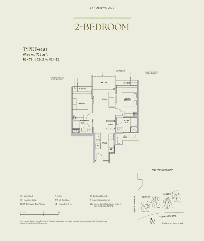 2-Bedroom — Type B4(a) | 67 sq m / 721 sq ft