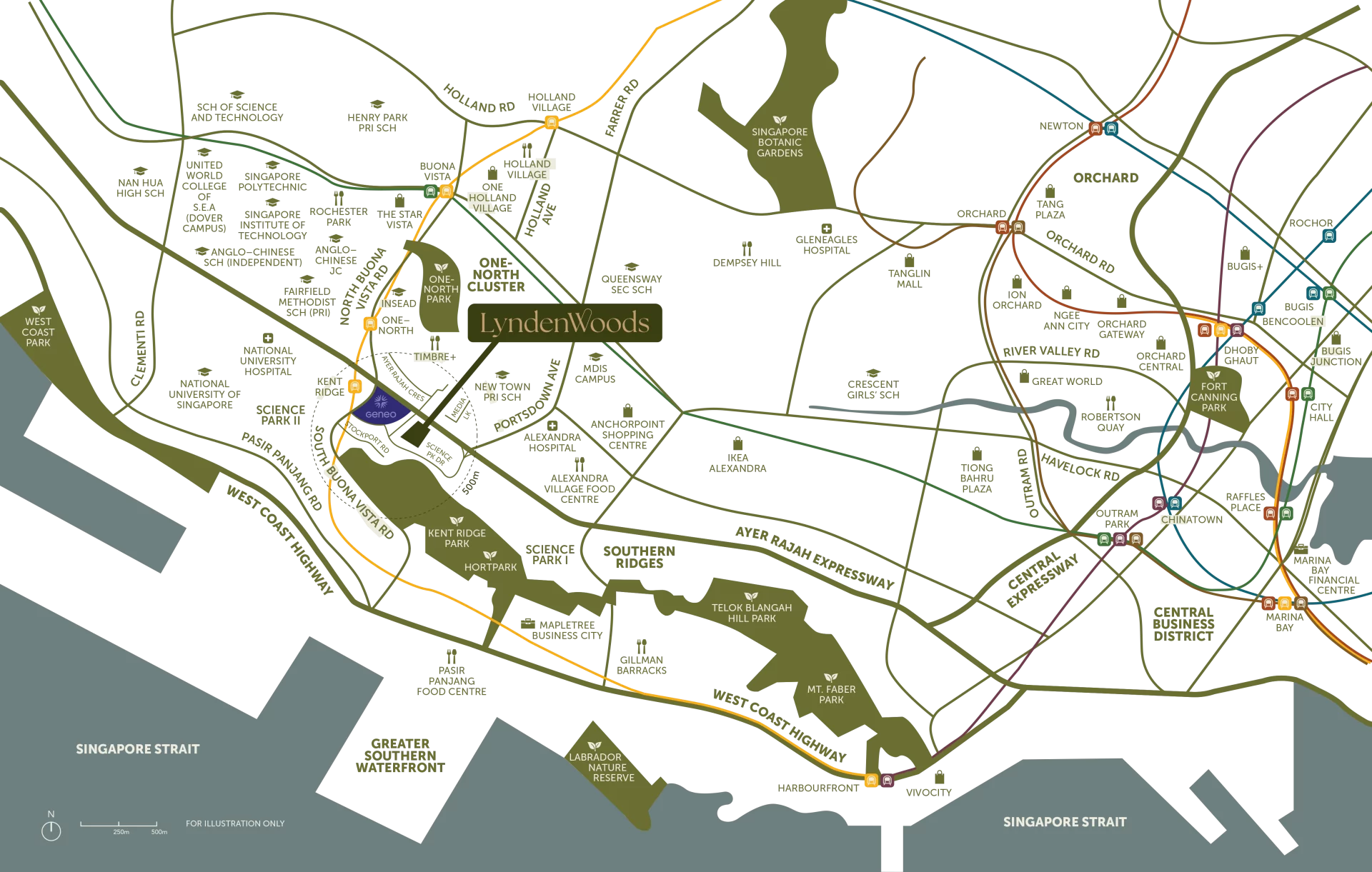 Lyndenwoods Location Map